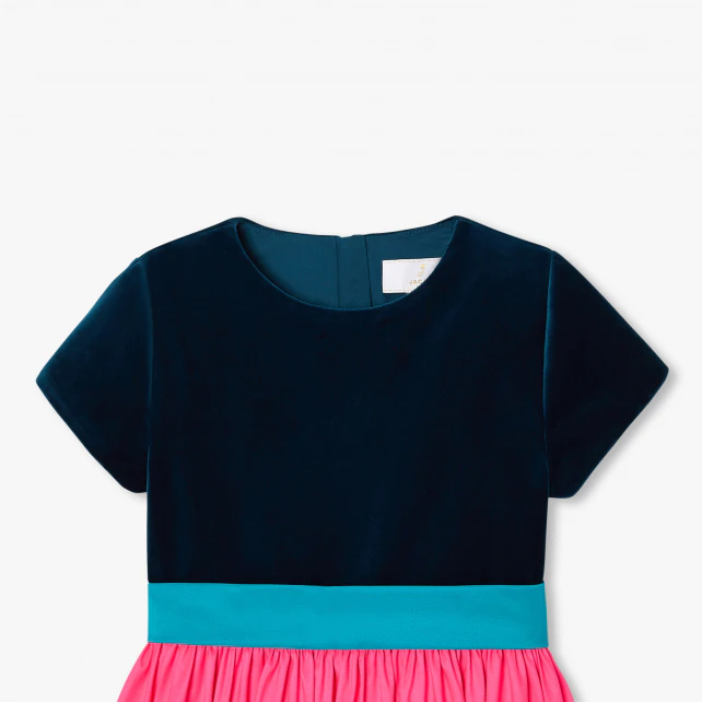 Robe enfant fille color block