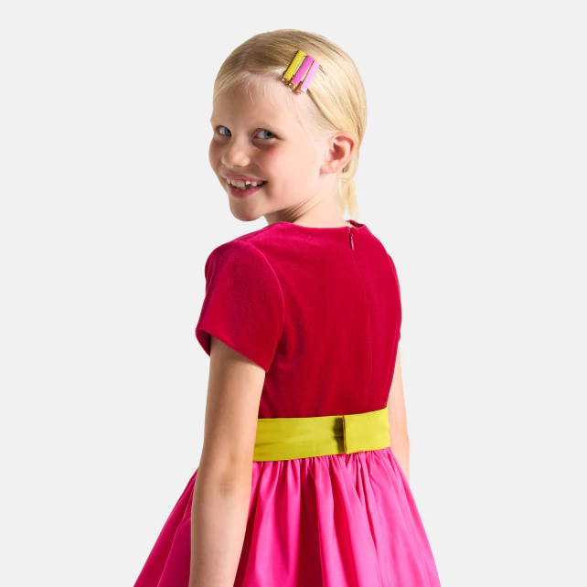 Robe enfant fille color block