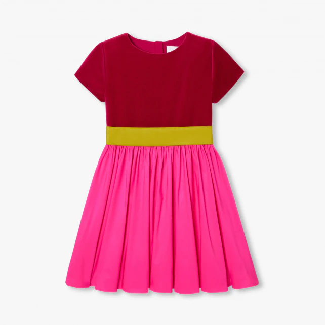 Robe enfant fille color block