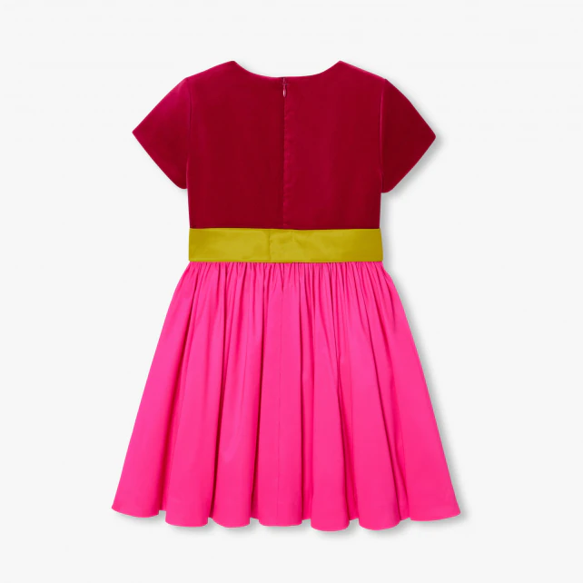 Robe enfant fille color block