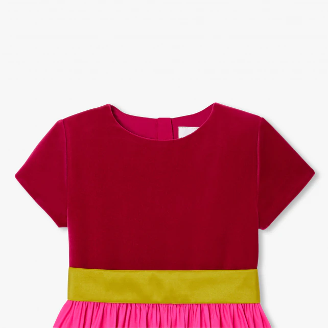 Robe enfant fille color block