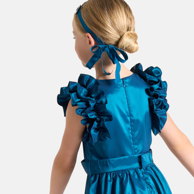 Robe enfant fille en taffetas