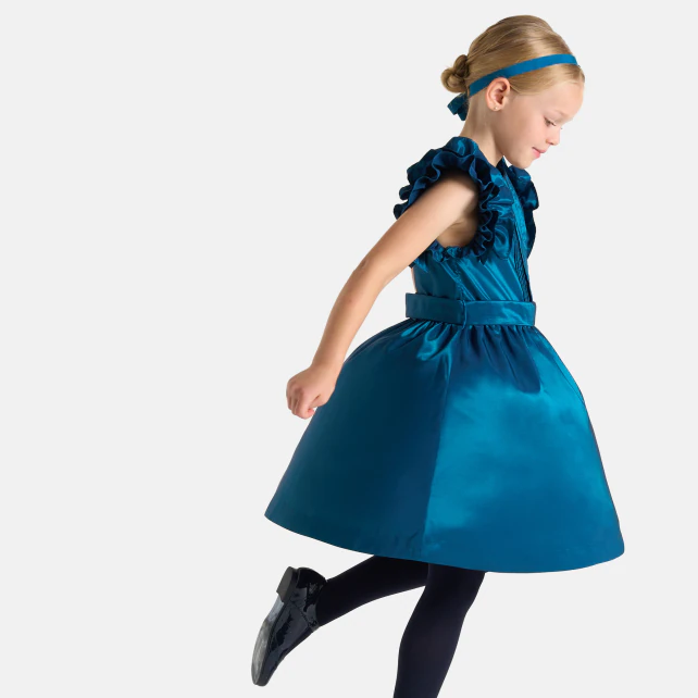 Robe enfant fille en taffetas