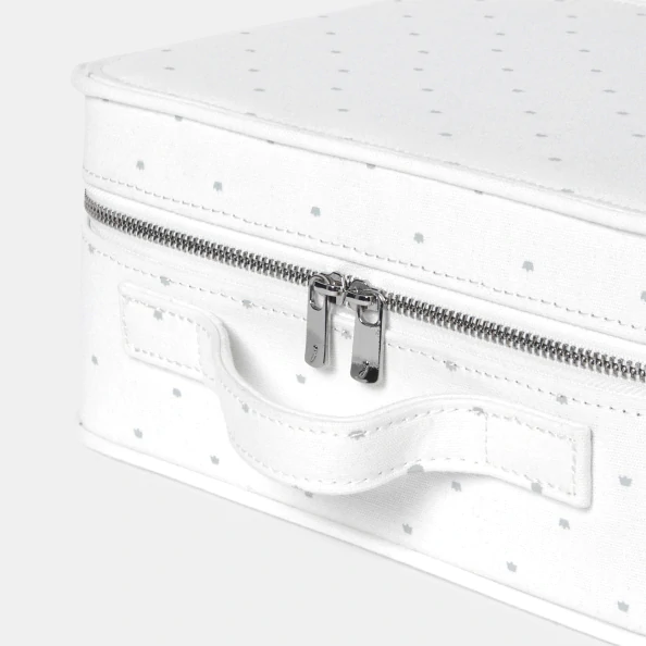 Valise bébé coton enduit