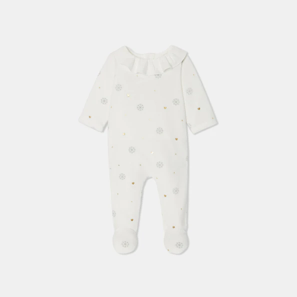 Pyjama de Noël bébé fille en velours