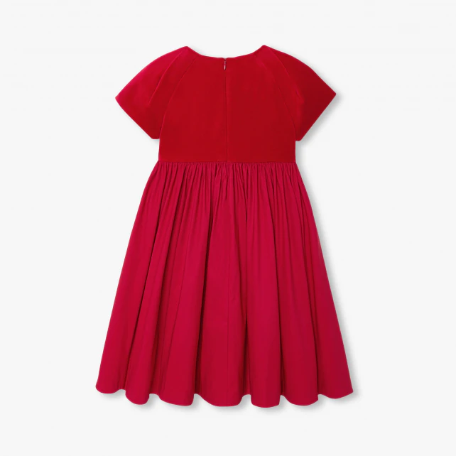 Robe bi-matière enfant fille