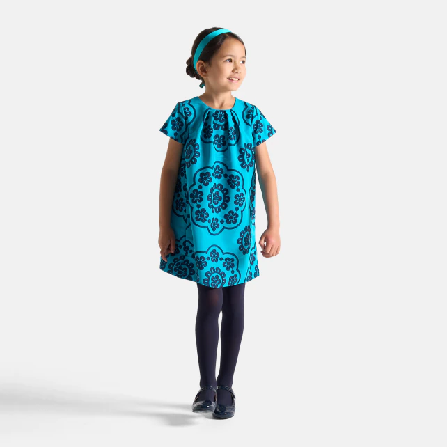 Robe enfant fille en taffetas