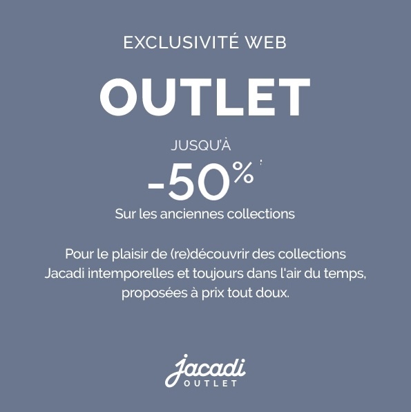 Outlet, jusque -50% sur les anciennes collections